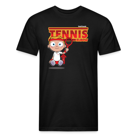 Tennis Elbow Character Comfort Adult Tee - black