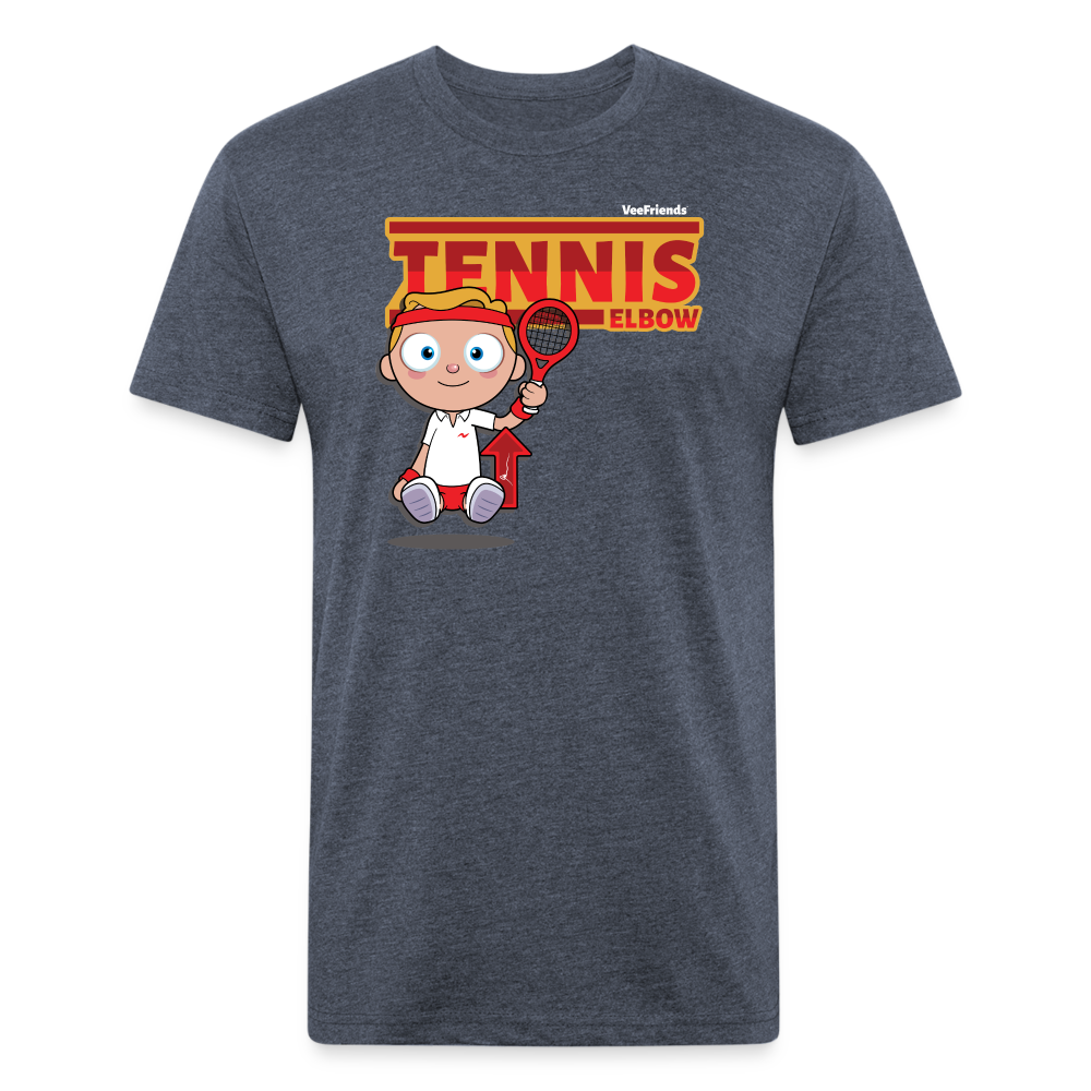 Tennis Elbow Character Comfort Adult Tee - heather navy