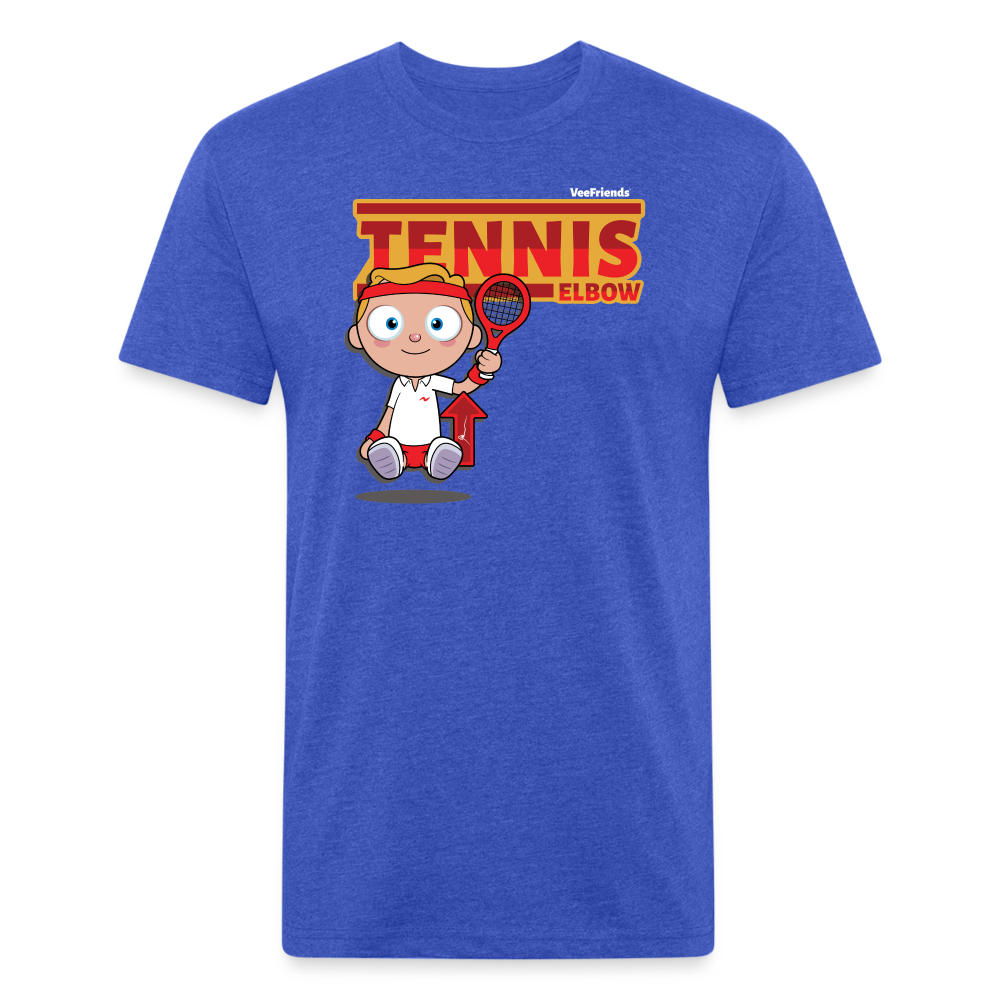 Tennis Elbow Character Comfort Adult Tee - heather royal