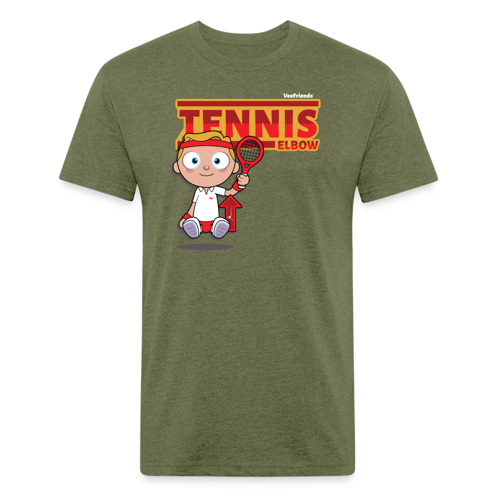 Tennis Elbow Character Comfort Adult Tee - heather military green