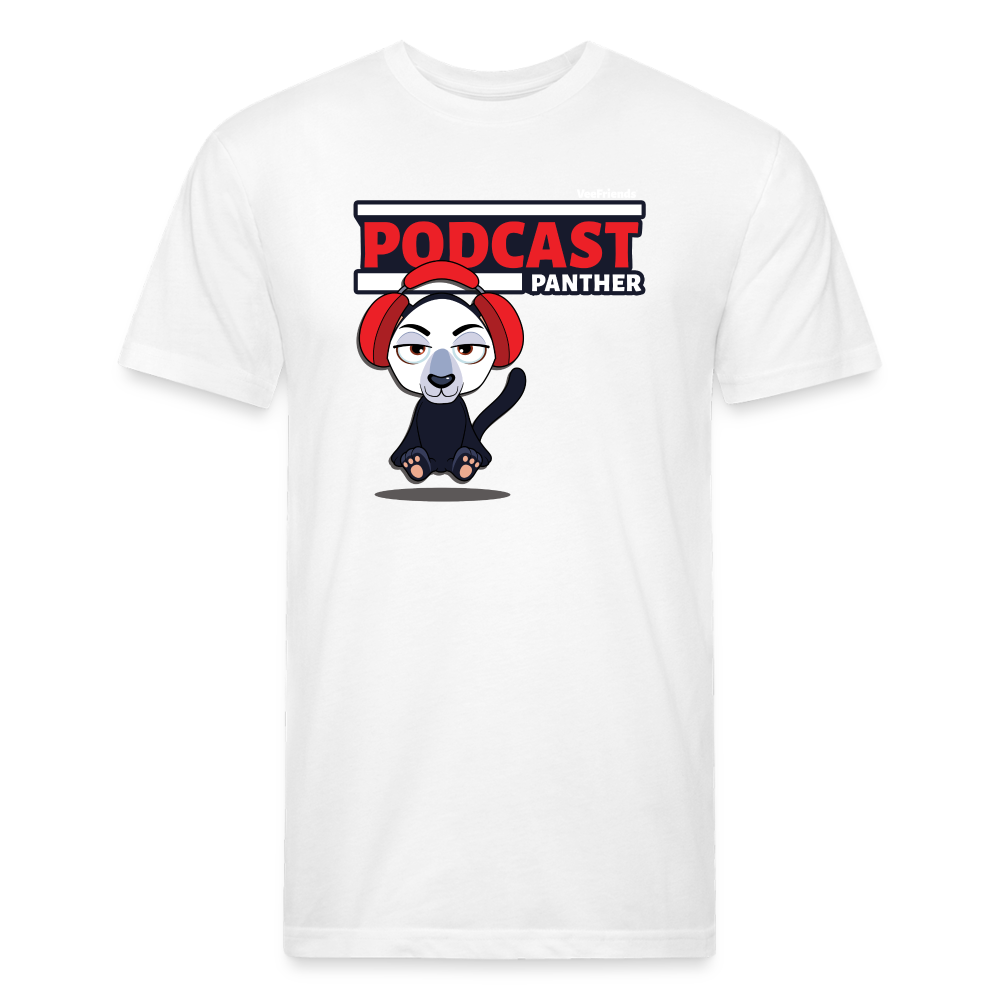 Podcast Panther Character Comfort Adult Tee - white