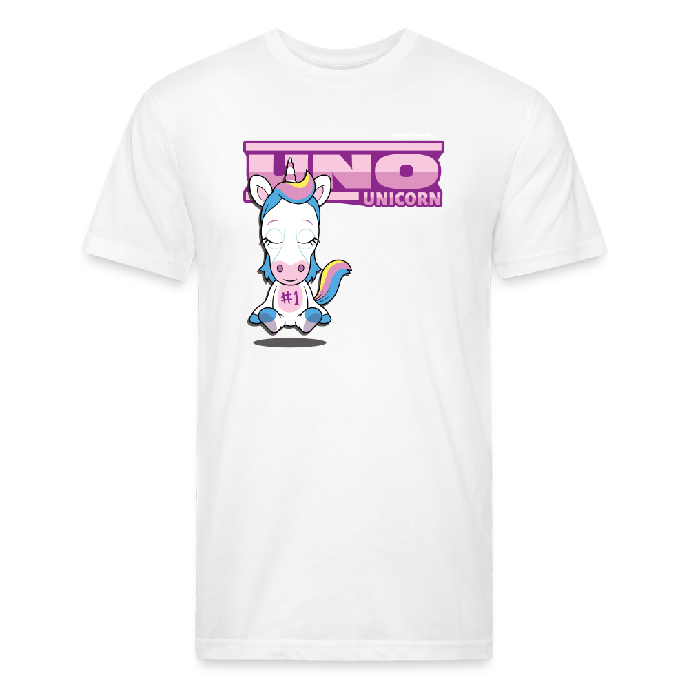 Uno Unicorn Character Comfort Adult Tee - white