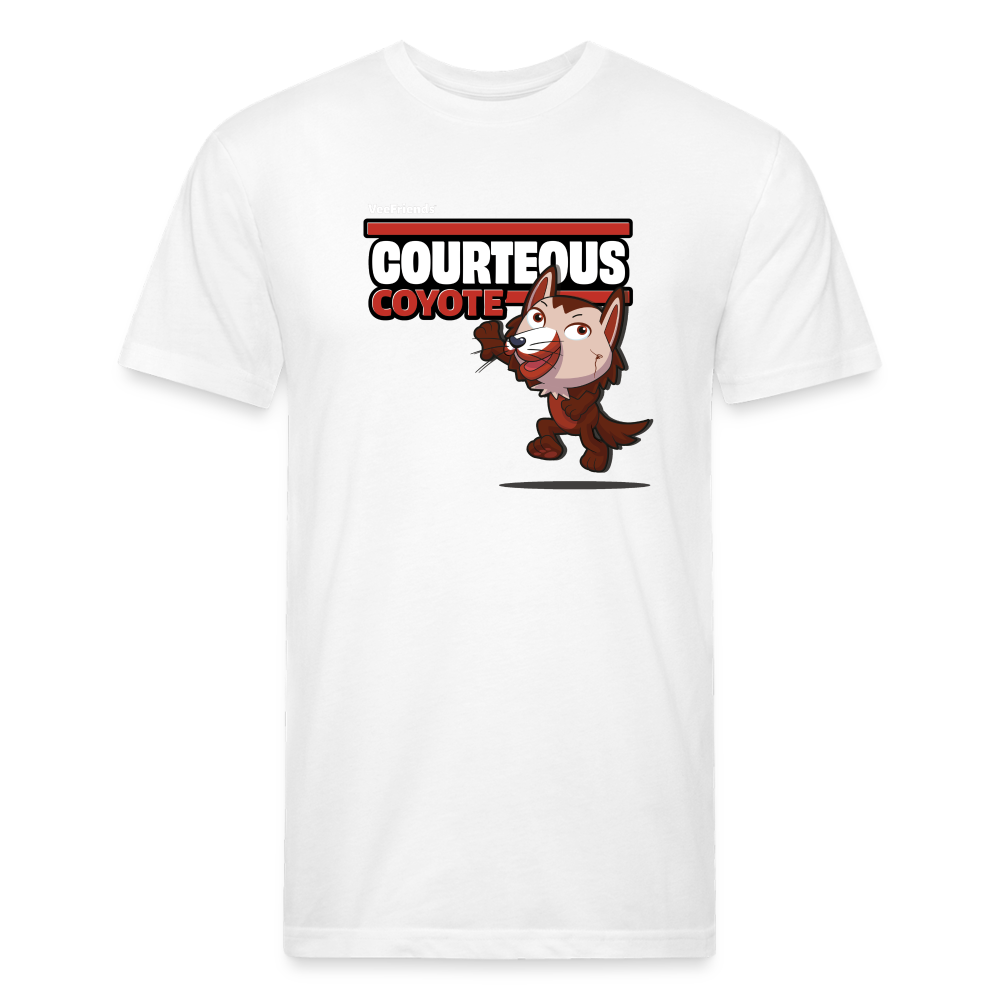 Courteous Coyote Character Comfort Adult Tee - white