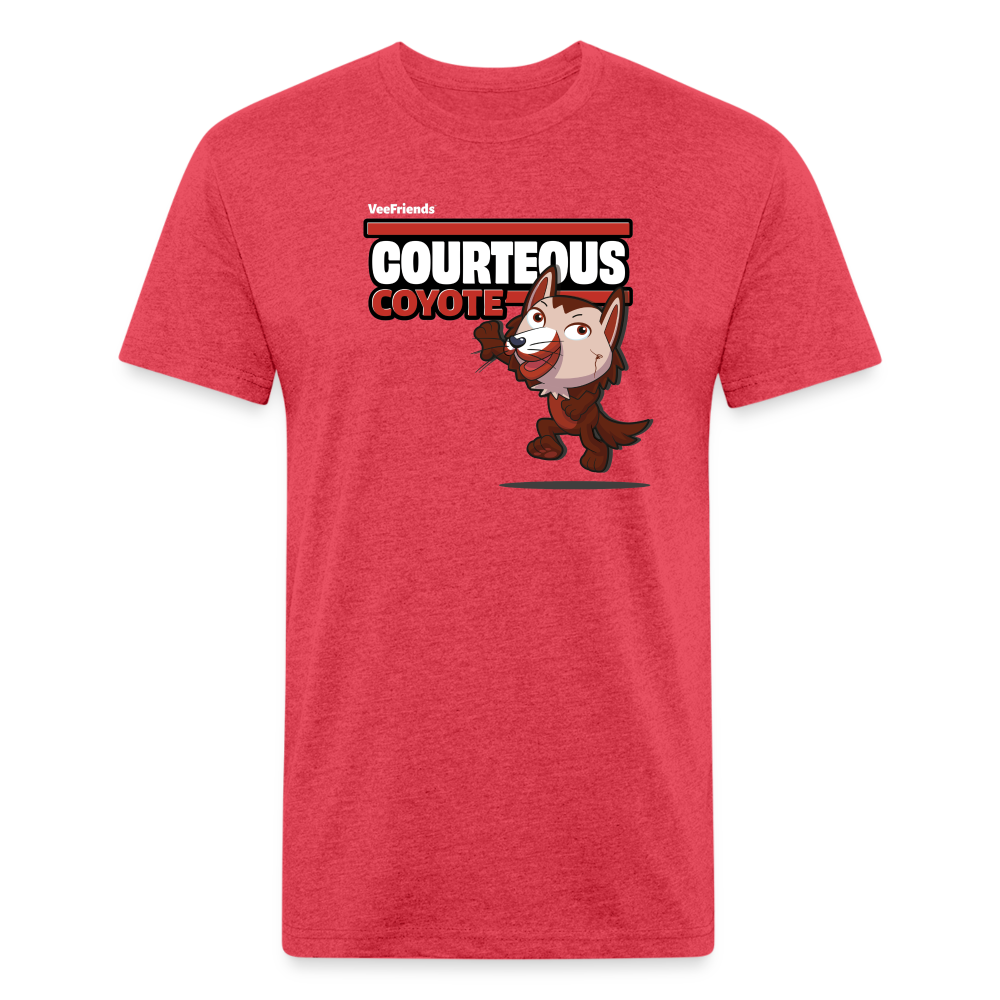 Courteous Coyote Character Comfort Adult Tee - heather red