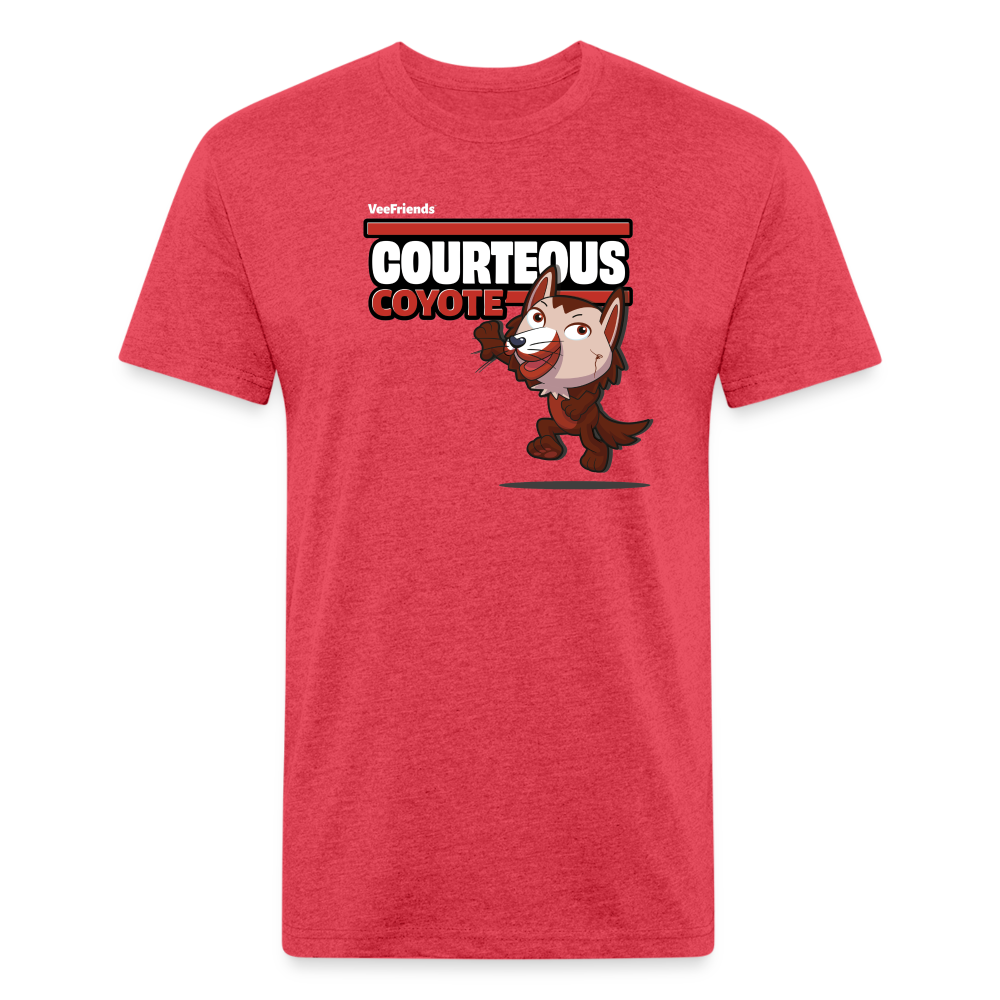 
            
                Load image into Gallery viewer, Courteous Coyote Character Comfort Adult Tee - heather red
            
        