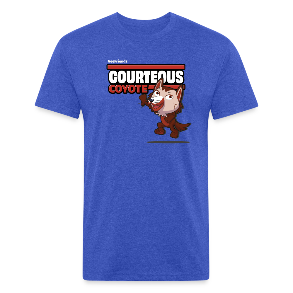 Courteous Coyote Character Comfort Adult Tee - heather royal