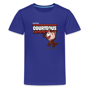 Courteous Coyote Character Comfort Kids Tee - royal blue