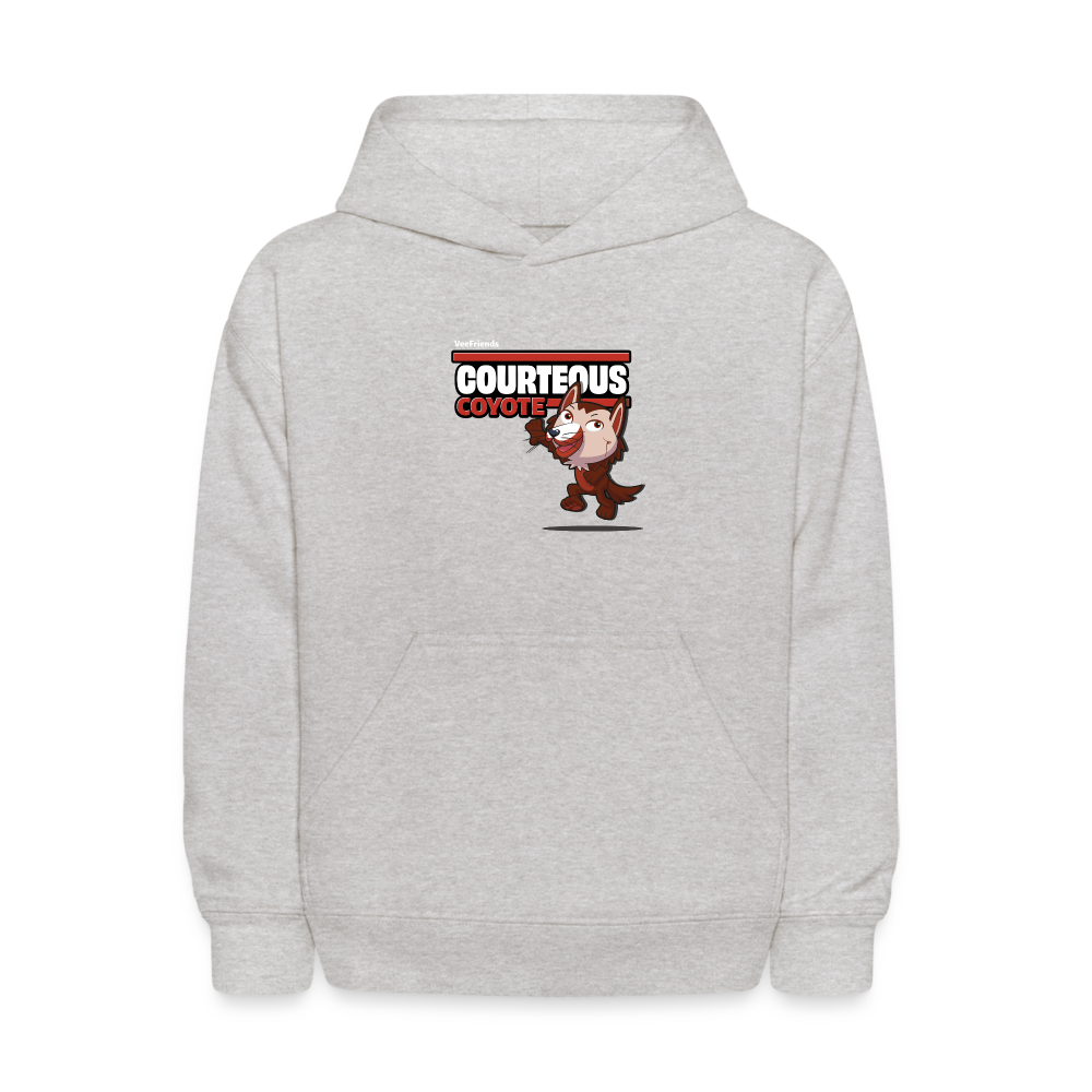 Courteous Coyote Character Comfort Kids Hoodie - heather gray