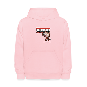 
            
                Load image into Gallery viewer, Courteous Coyote Character Comfort Kids Hoodie - pink
            
        