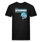 Determined Dolphin Character Comfort Adult Tee - black