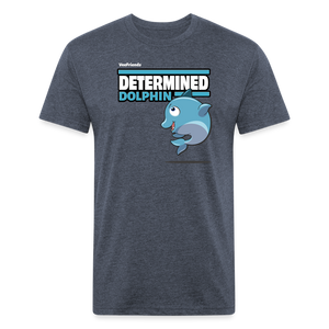 
            
                Load image into Gallery viewer, Determined Dolphin Character Comfort Adult Tee - heather navy
            
        