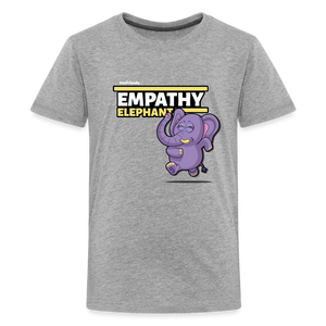 
            
                Load image into Gallery viewer, Empathy Elephant Character Comfort Kids Tee - heather gray
            
        