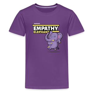 
            
                Load image into Gallery viewer, Empathy Elephant Character Comfort Kids Tee - purple
            
        