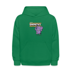 Empathy Elephant Character Comfort Kids Hoodie - kelly green