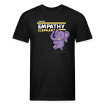 Empathy Elephant Character Comfort Adult Tee - black