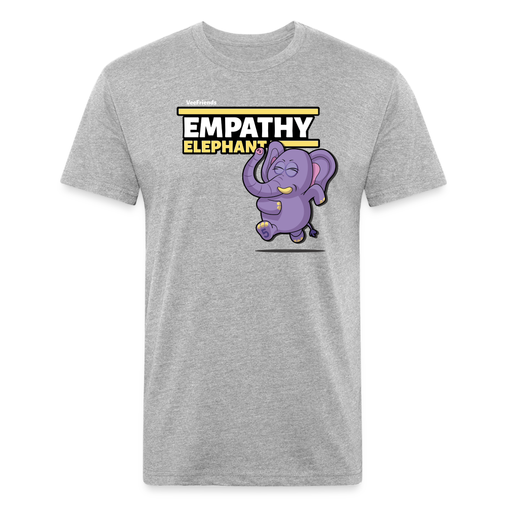 Empathy Elephant Character Comfort Adult Tee - heather gray