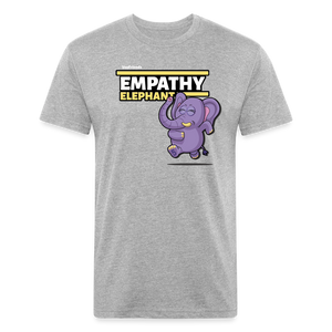 Empathy Elephant Character Comfort Adult Tee - heather gray