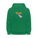 Focused Falcon Character Comfort Kids Hoodie - kelly green