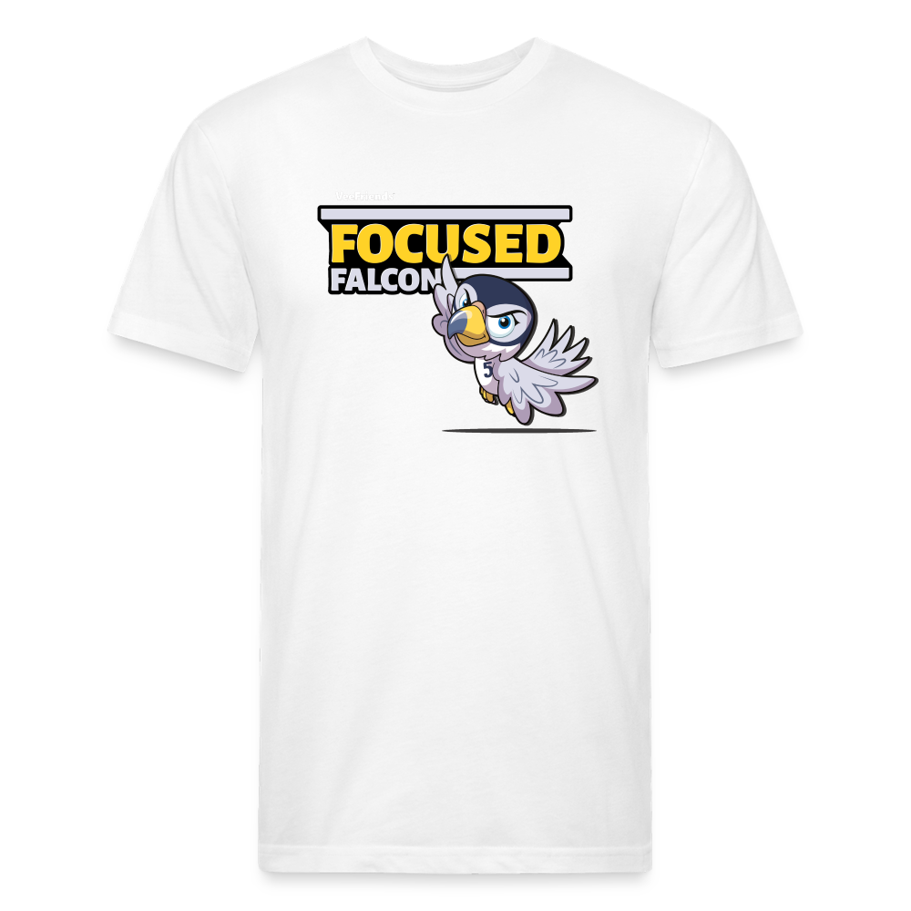 Focused Falcon Character Comfort Adult Tee - white