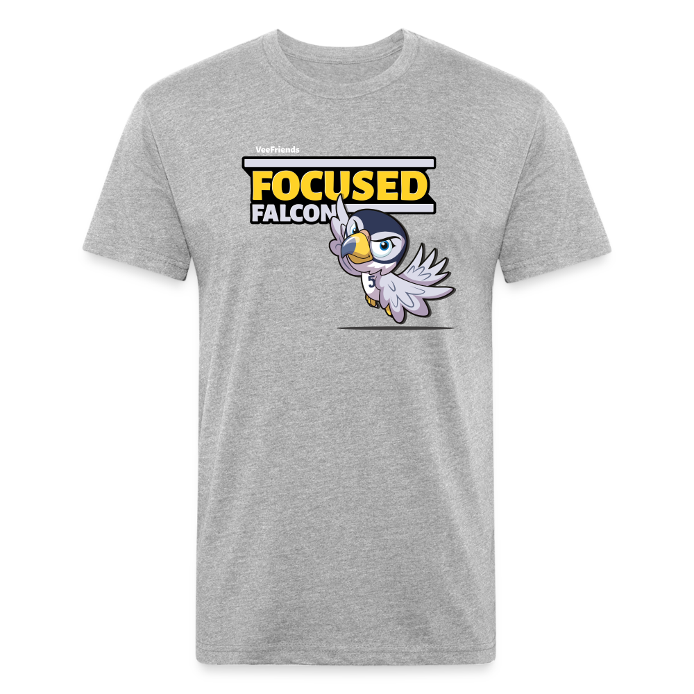 Focused Falcon Character Comfort Adult Tee - heather gray