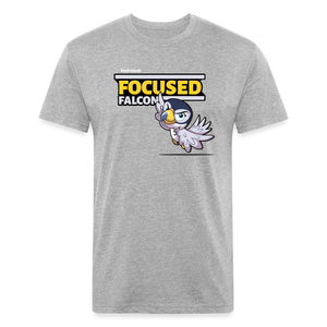Focused Falcon Character Comfort Adult Tee - heather gray