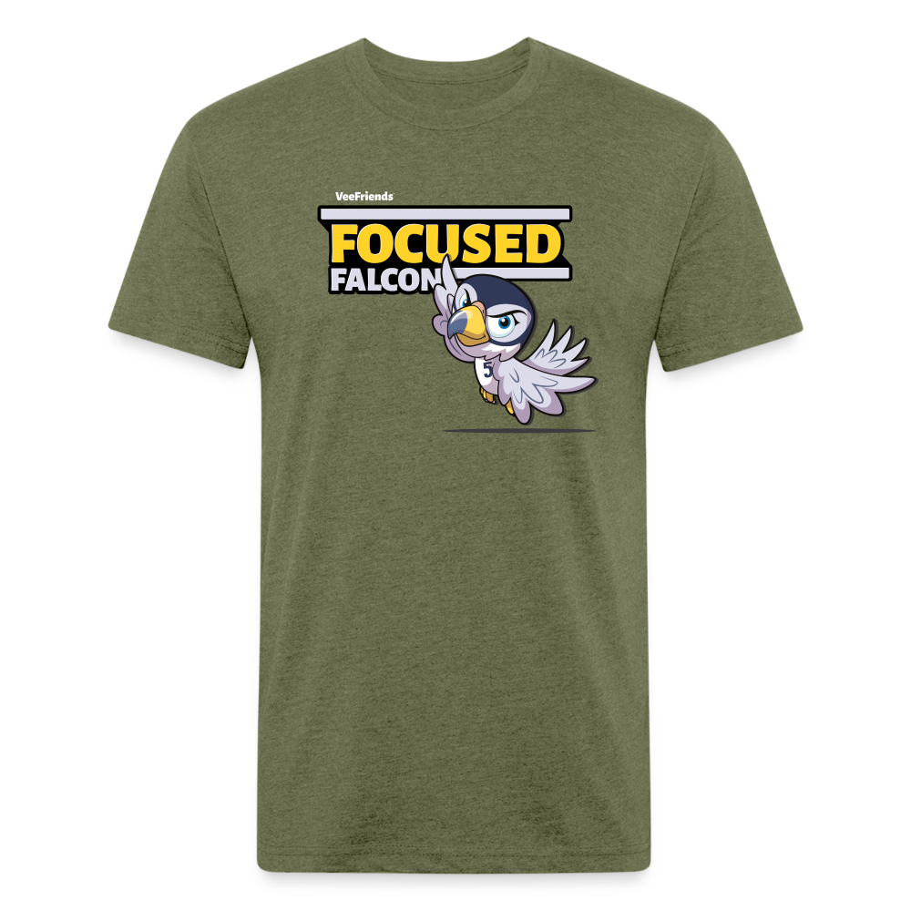
            
                Load image into Gallery viewer, Focused Falcon Character Comfort Adult Tee - heather military green
            
        