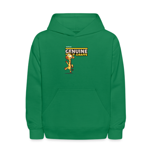 Genuine Giraffe Character Comfort Kids Hoodie - kelly green