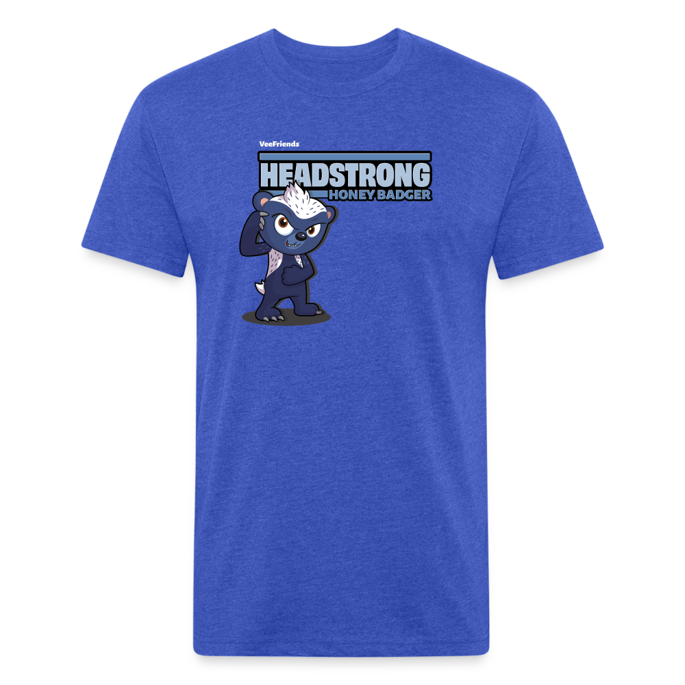 Headstrong Honey Badger Character Comfort Adult Tee - heather royal