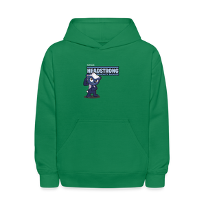 
            
                Load image into Gallery viewer, Headstrong Honey Badger Character Comfort Kids Hoodie - kelly green
            
        