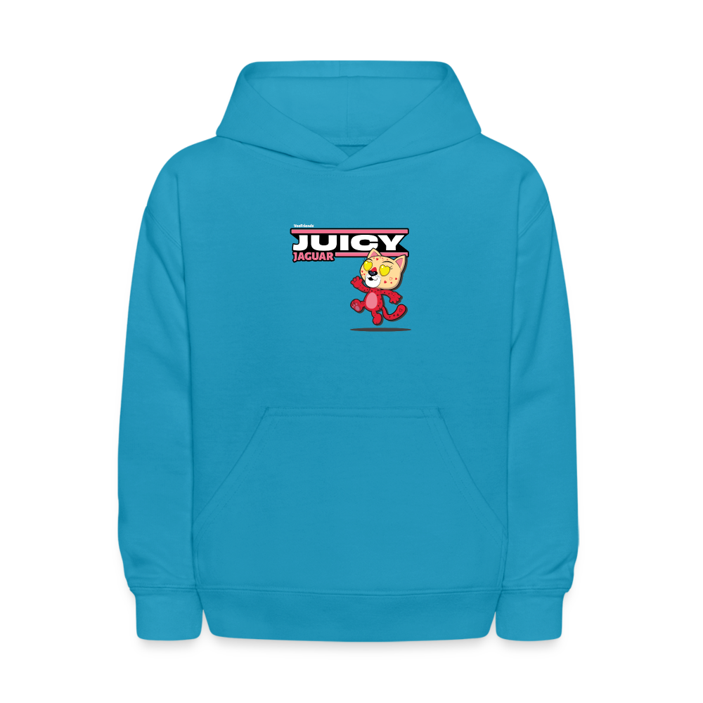 Juicy Jaguar Character Comfort Kids Hoodie - turquoise