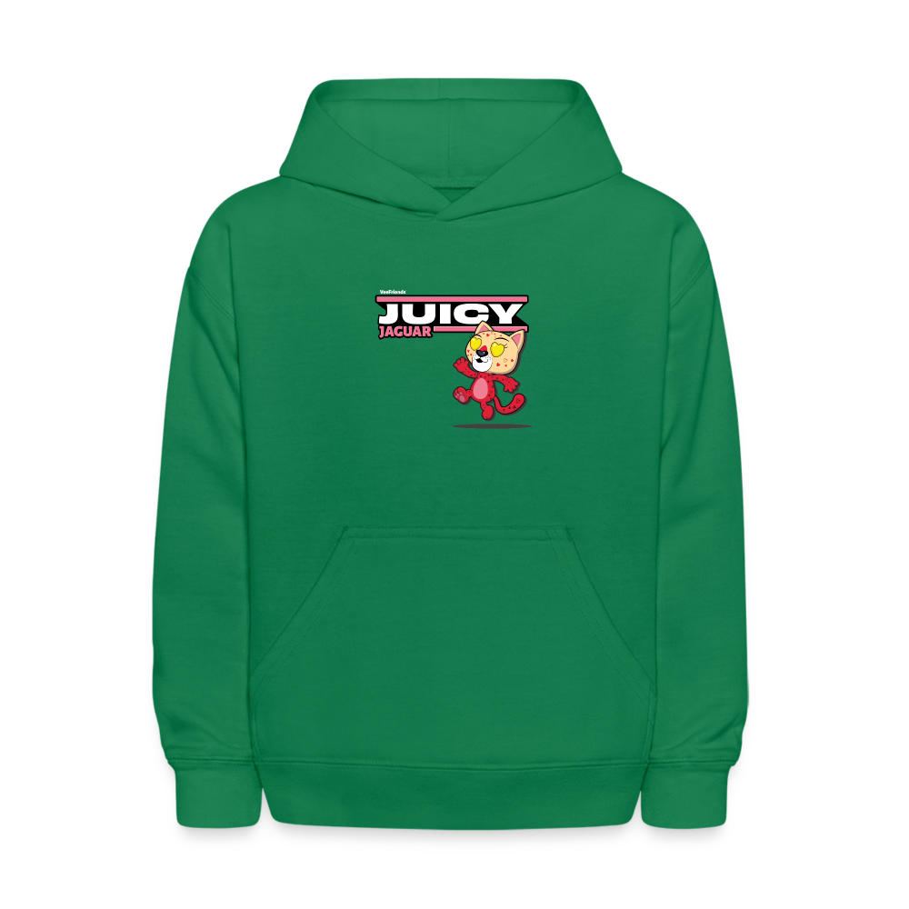 Juicy Jaguar Character Comfort Kids Hoodie - kelly green
