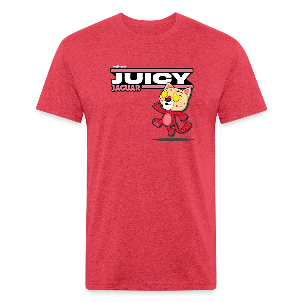 Juicy Jaguar Character Comfort Adult Tee - heather red