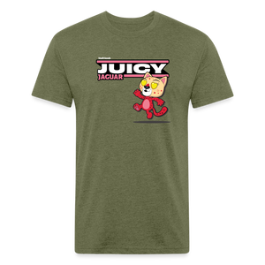 Juicy Jaguar Character Comfort Adult Tee - heather military green