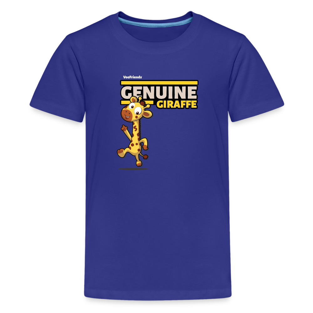 Genuine Giraffe Character Comfort Kids Tee - royal blue