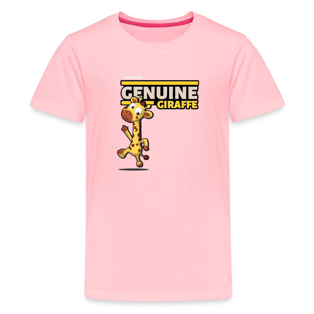 Genuine Giraffe Character Comfort Kids Tee - pink