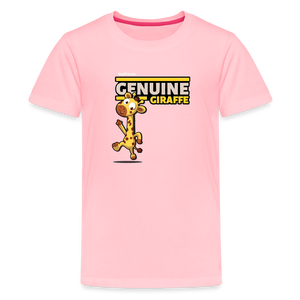 Genuine Giraffe Character Comfort Kids Tee - pink