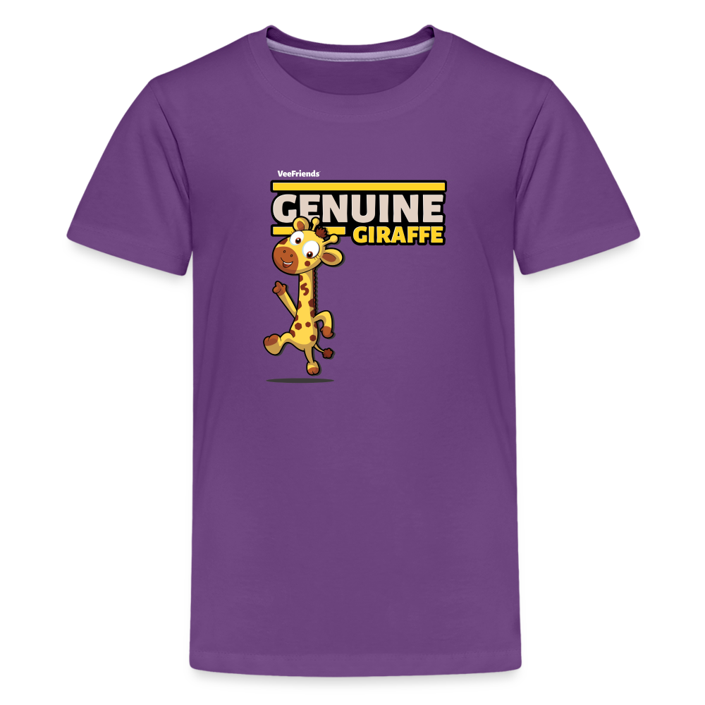 Genuine Giraffe Character Comfort Kids Tee - purple