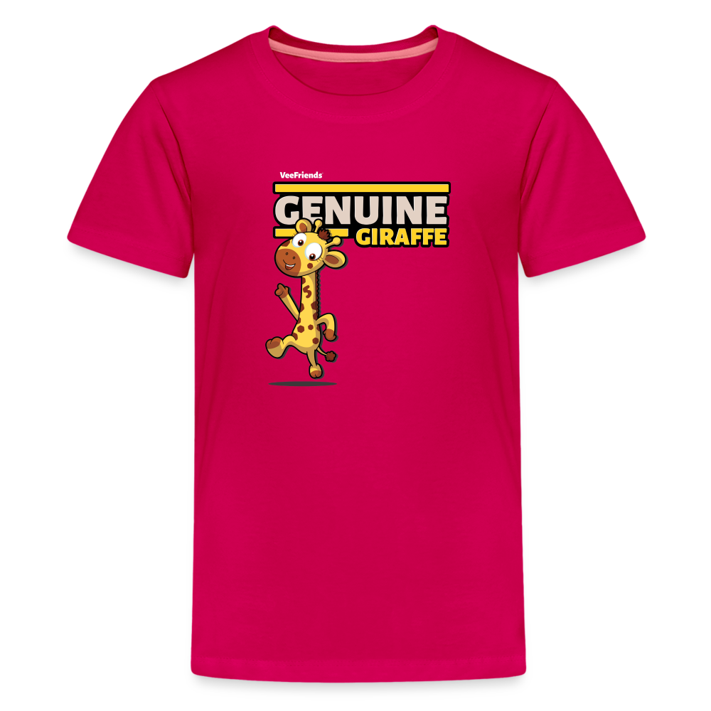 Genuine Giraffe Character Comfort Kids Tee - dark pink