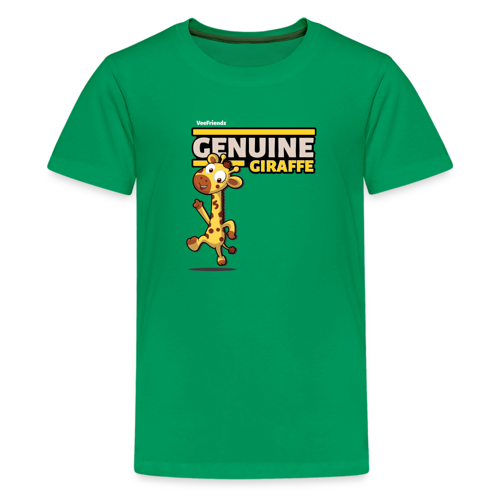 Genuine Giraffe Character Comfort Kids Tee - kelly green