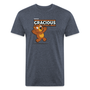 
            
                Load image into Gallery viewer, Gracious Grizzly Bear Character Comfort Adult Tee - heather navy
            
        