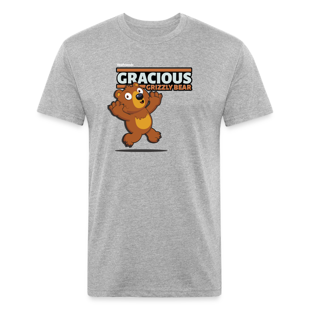 Gracious Grizzly Bear Character Comfort Adult Tee - heather gray