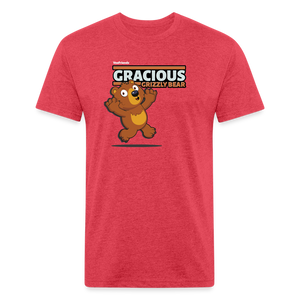 Gracious Grizzly Bear Character Comfort Adult Tee - heather red
