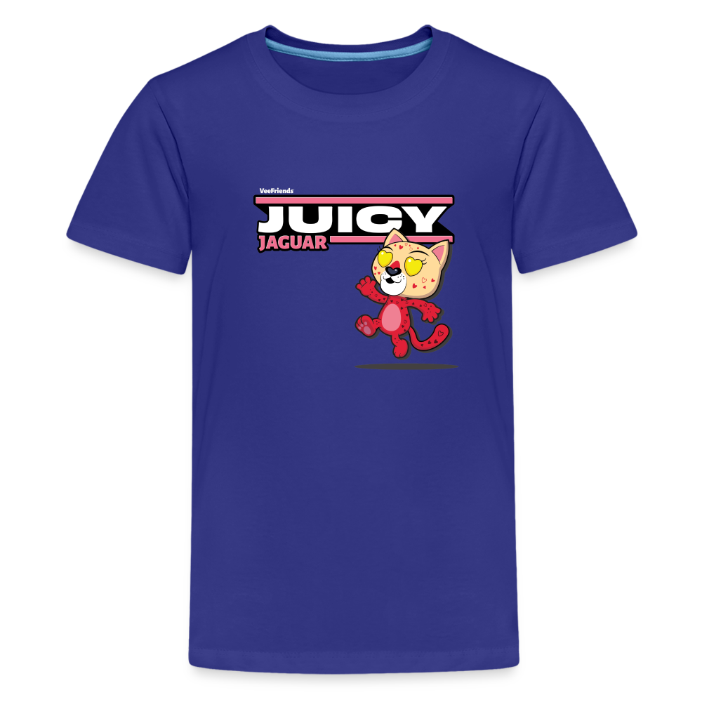 Juicy Jaguar Character Comfort Kids Tee - royal blue