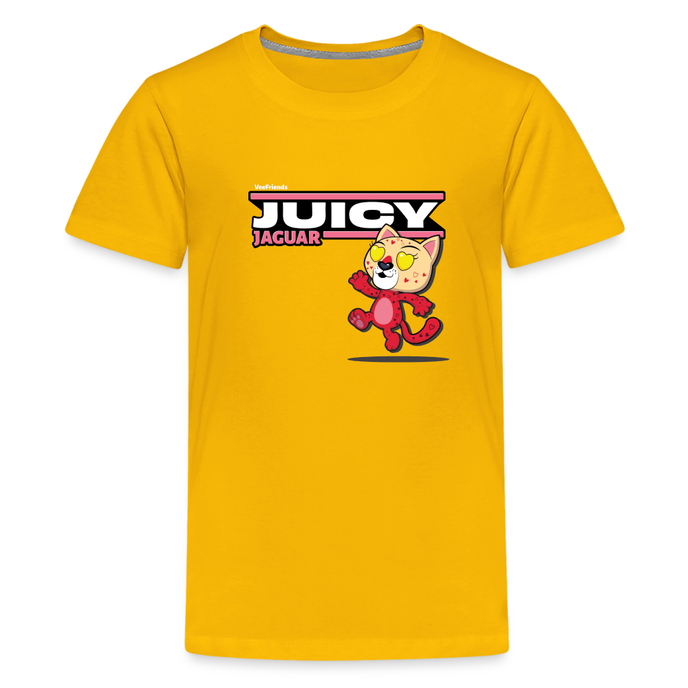 Juicy Jaguar Character Comfort Kids Tee - sun yellow