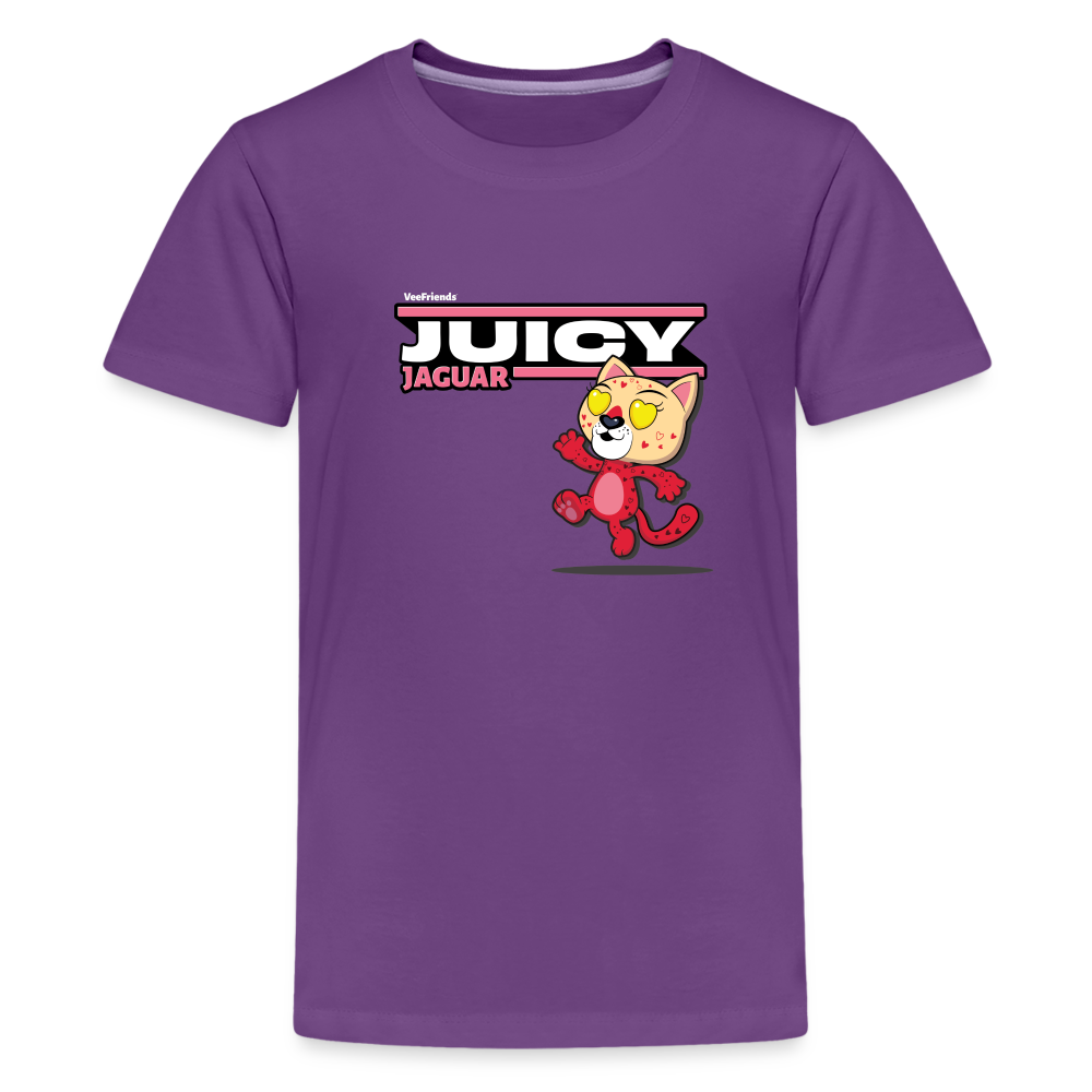 
            
                Load image into Gallery viewer, Juicy Jaguar Character Comfort Kids Tee - purple
            
        