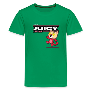 
            
                Load image into Gallery viewer, Juicy Jaguar Character Comfort Kids Tee - kelly green
            
        
