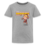 Moral Monkey Character Comfort Kids Tee - heather gray