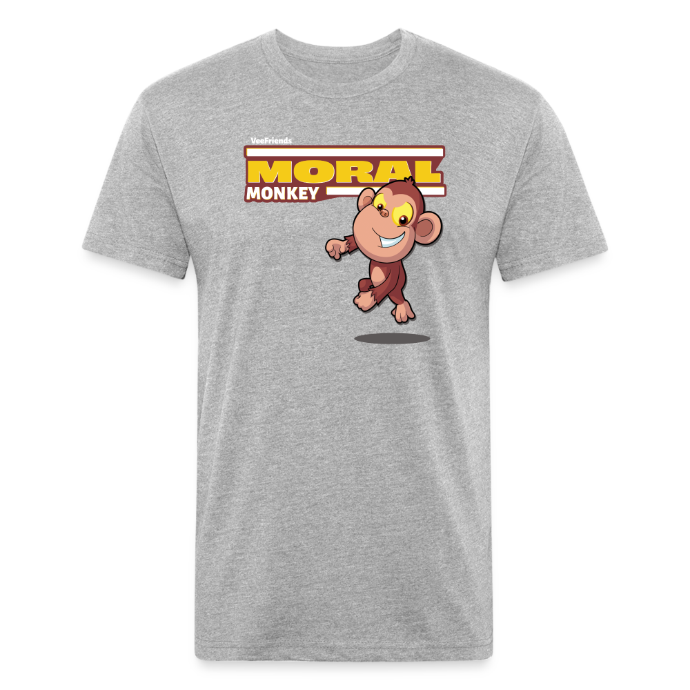 Moral Monkey Character Comfort Adult Tee - heather gray
