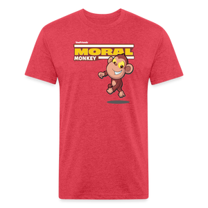 Moral Monkey Character Comfort Adult Tee - heather red