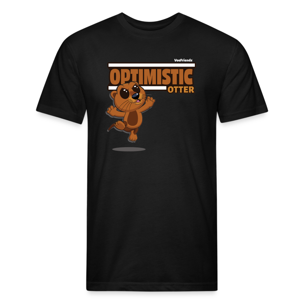 Optimistic Otter Character Comfort Adult Tee - black